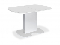 Стол со стеклянной столешницей FORMA 110 White / White