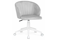 Компьютерное кресло Woodville Пард confetti silver серый / белый