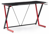 Компьютерный стол Woodville Kolman black / red