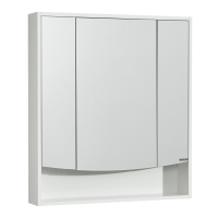 Зеркальный шкаф Aquaton Инфинити 76 белый 1A192102IF010
