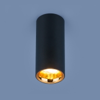 Elektrostandard DLR030 накладной точечный светодиодный светильник черный матовый/золото