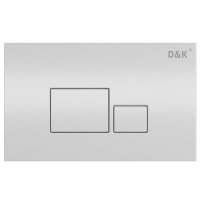 Клавиша смыва D&K Quadro DB1519016 белая
