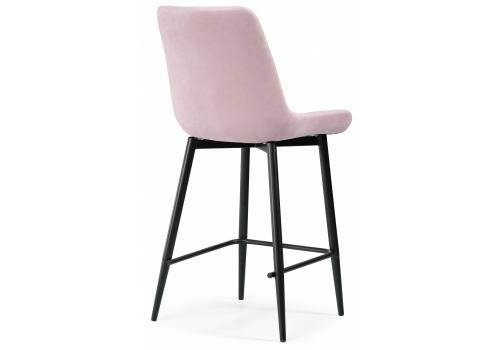 Фото Барный стул Woodville Алст розовый / черный