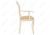 Фото Стул-кресло Woodville Лауро патина золото / бежевый тесьма 11