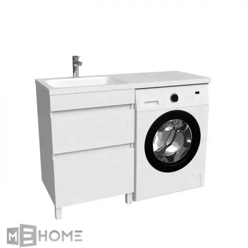 Фото Тумба с раковиной для стиральной машины левая IDDIS Optima Home 120 OPH12LBi95K