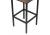 Фото Барный стул Woodville Лофт ткань катания корица / черный матовый