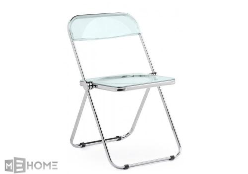 Фото Пластиковый стул Woodville Fold складной clear gray-blue