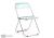 Фото Пластиковый стул Woodville Fold складной clear gray-blue