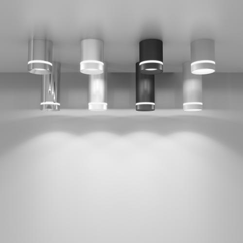 Фото Elektrostandard DLR022 накладной точечный светильник черный матовый