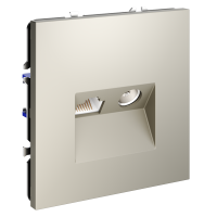 Розетка ТВ+Ethernet RJ-45 кат.6 Voltum S70 VLS060703, кашемир