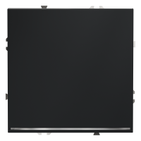 Выключатель встраиваемый одноклавишный с подсветкой Voltum S70, графит, VLS010207