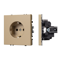 Розетка с заземлением Arlight Nobe 054278 светлое золото