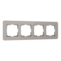 Рамка из стекла на 4 поста Werkel Elite W0042417 дымчатый