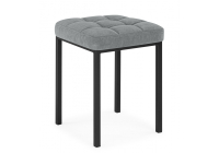 Табурет Woodville Байя микровелюр катания сильвер / черный