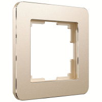 Рамка из металла на 1 пост Werkel Platinum W0012611 шампань