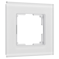 Рамка из стекла на 1 пост Werkel Senso W0013101 белый soft-touch