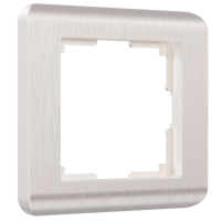 Рамка из поликарбоната на 1 пост Werkel Stream W0012113 перламутровый