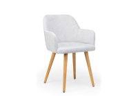 Стул деревянный Notta Инфини светло-серый / светлое дерево