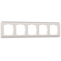 Рамка из поликарбоната на 5 постов Werkel Stream W0052113 перламутровый