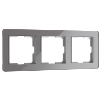 Рамка из акрила на 3 поста Werkel Acrylic W0032704 графит