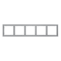 Рамка пластиковая на 5 постов Voltum S70 VLS100516, серый