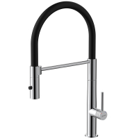 Смеситель для кухни с гибким изливом Lemark Beluga LMF-8074B-C, хром