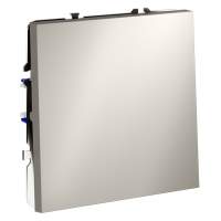 Выключатель встраиваемый одноклавишный Voltum S70, кашемир, VLS010103