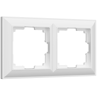 Рамка из пластика на 2 поста Werkel Fiore W0022201 белый