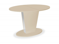 Стол со стеклянной столешницей COSMO 120 Latte / Latte