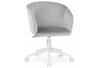 Компьютерное кресло Woodville Тибо confetti silver серый / белый