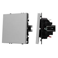 Выключатель одноклавишный проходной Arlight Nobe 059433 никель