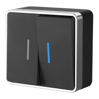 Выключатель двухклавишный с подсветкой Werkel Gallant W5020135 черный/хром