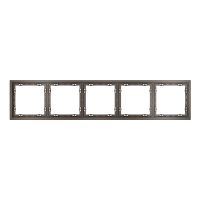 Рамка пластиковая на 5 постов Voltum S70 VLS100514, капучино