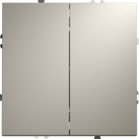 Выключатель с самовозвратом двухклавишный Voltum S70, кашемир, VLS020603