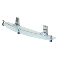 WasserKraft Lopau K-6044 полка стеклянная с бортиком