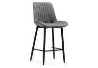 Барный стул Woodville Седа велюр темно-серый  / черный