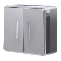 Выключатель двухклавишный с подсветкой Werkel Gallant W5020106 серебряный