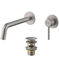 Смеситель для раковины встраиваемый Lemark Beluga LMF-8033B-BN