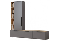 ТВ-тумба Woodville Филеста графит / дуб вотан