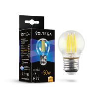 Светодиодная лампочка 5W 3000K E27 Voltega 7202