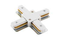 X-коннектор для шинопровода Denkirs DK Track White TR1104-WH