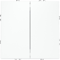 Выключатель с самовозвратом двухклавишный Voltum S70, белый матовый, VLS020602