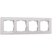 Рамка из стекла на 4 поста Werkel Favorit W0041117 дымчатый