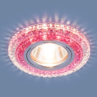 Elektrostandard 2193 встраиваемый точечный светильник прозрачный/розовый