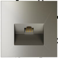 Розетка компьютерная RJ45 кат.6 встраиваемая Voltum S70, шелк, VLS060104