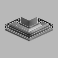 Угол профиля для натяжного потолка Denkirs Solid Profi TR3031-AL