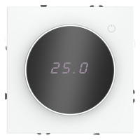 Терморегулятор электронный для теплого пола Voltum S70, белый матовый, VLS070102