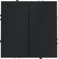 Выключатель с самовозвратом двухклавишный Voltum S70, графит, VLS020607