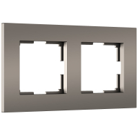 Рамка из поликарбоната на 2 поста Werkel Slab W0022963 бронза софт