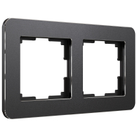 Рамка из металла на 2 поста Werkel Platinum W0022608 черный